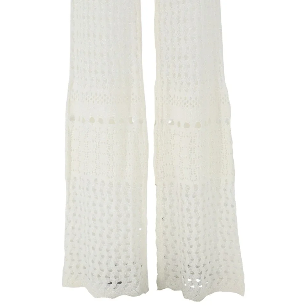 NWT Good Time USA Open Knit Duster Cardigan Pants Set Boho Cream S‎ Resort